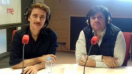 Víctor Clavijo y Fran Arráez, en los estudios de RNE.