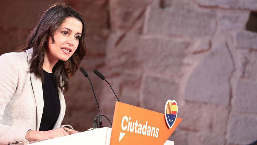 Inés Arrimadas, en el mitin de Ciudadanos en Lleida en la campaña del 21-D
