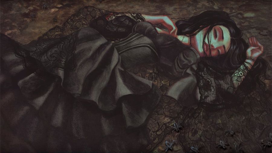 Detalle de una ilustración de 'Carmen', de Benjamin Lacombe