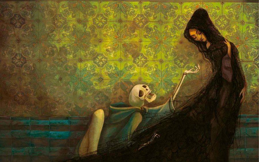 Detalle de una ilustración de 'Carmen', de Benjamin Lacombe