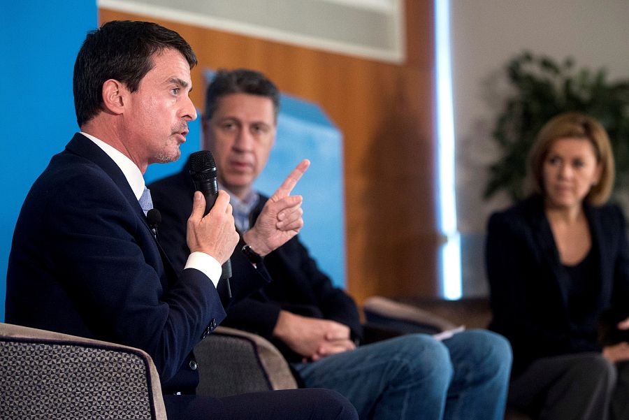 Manuel Valls interviene en el acto de campaña del PPC en Barcelona