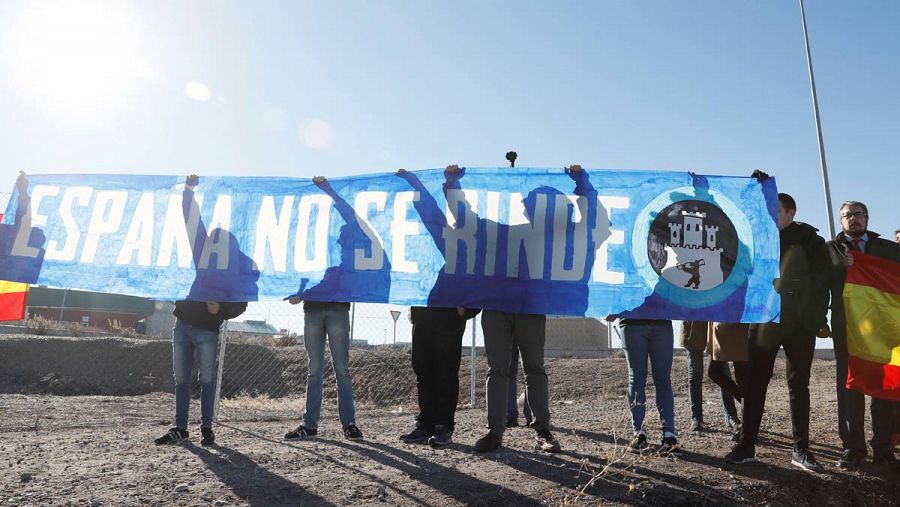 Militantes de la organización ultraderechista 