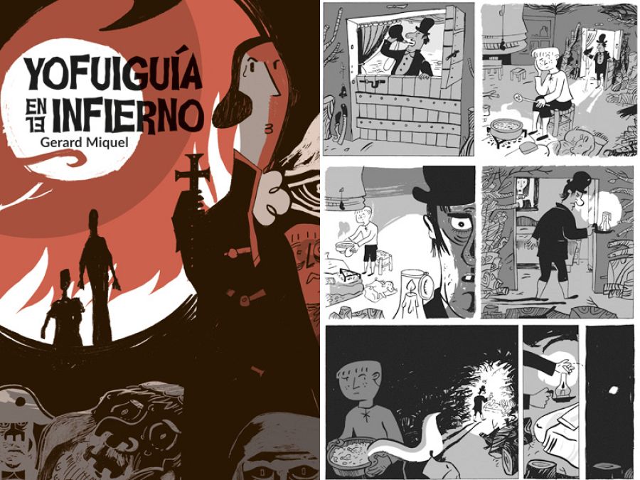 Portada y página de 'Yo fuí guía en el infierno'