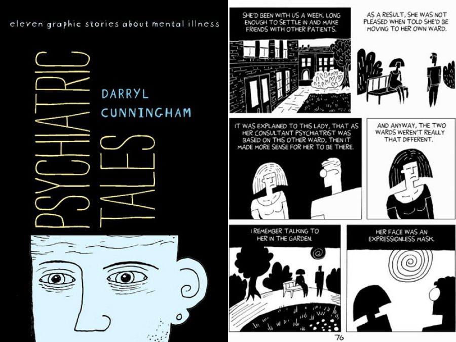 Portada y página de 'Psychiatric Tales'