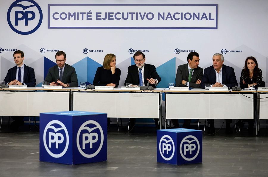 Reunión del Comité Ejecutivo Nacional del PP, en la sede del partido