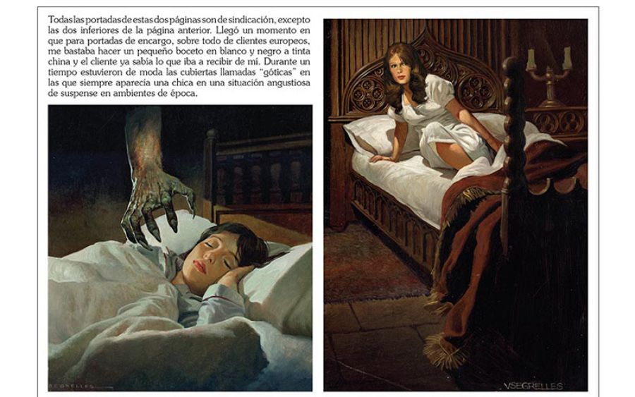 Portadas de Segrelles para novelas de misterio