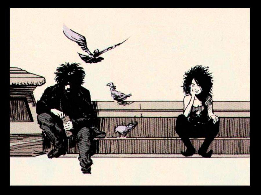 Morfeo y Muerte en una imagen de 'Sandman'