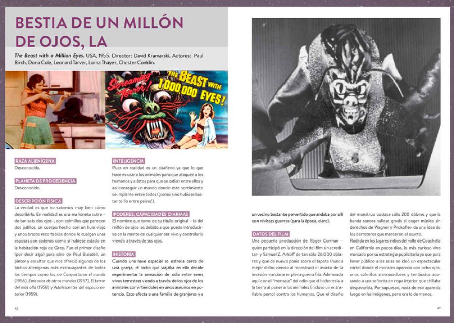 Páginas del libro 'Alienciclopedia'