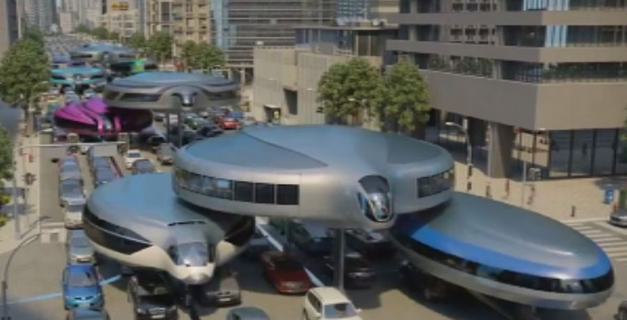 ¿Cómo será el transporte urbano del futuro?. Aquí vemos la propuesta del vídeo futurista del ingeniero e inventor ruso Semenov Dahir