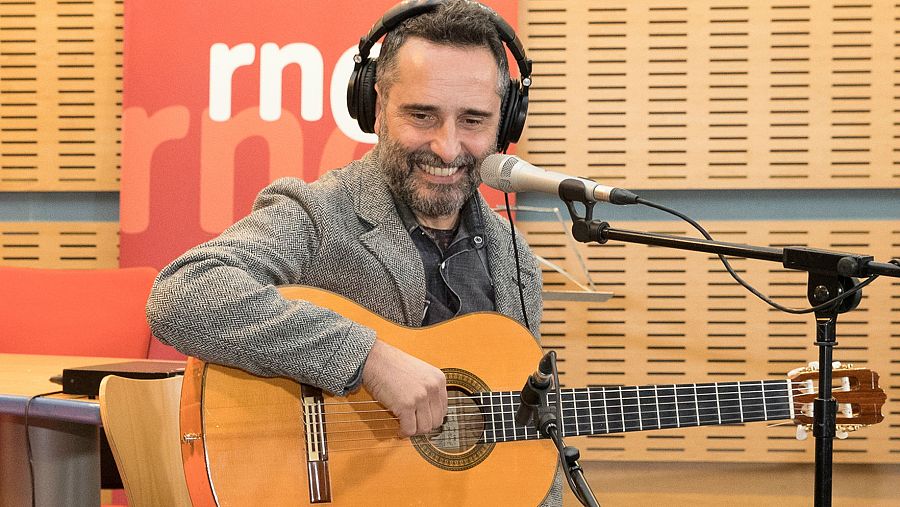 Un momento del acústico, en la Casa de la Radio