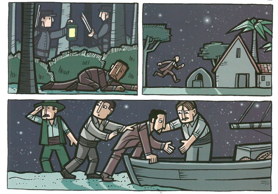 Viñetas del cómic 'Vicente Blasco Ibáñez: Una vida apasionante'