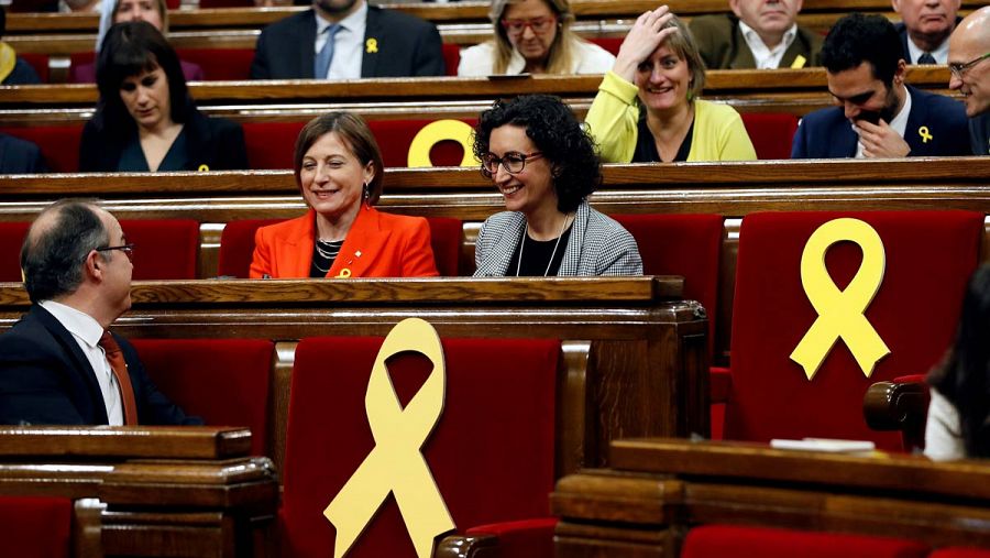 Sesión de constitución del Parlament de Cataluña.