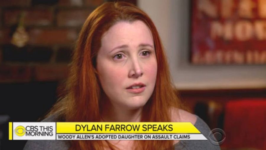Imagen de Dylan Farrow en el programa CBS This Morning / CBS