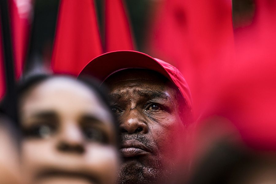 Concentración de apoyo a Lula en Sao Paulo