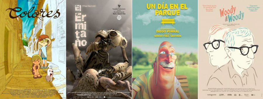 Nominados a Mejor Cortometraje de Animación: 'Colores', 'El ermitaño', 'Un día en el parque' y 'Woody & Woody'