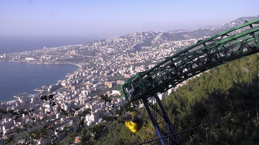 Teleférico  en Jounieh (Líbano)