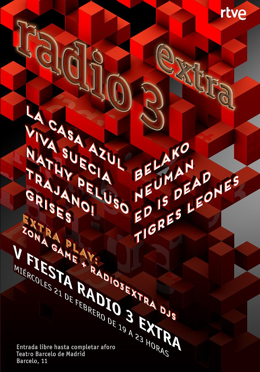 ¡Vente a la gran fiesta de Radio 3 Extra!