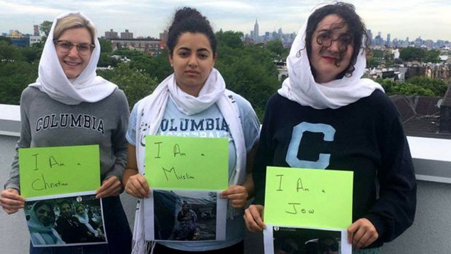 Una cristiana se reúne con una musulmana y una judía para reivindicar el #whitewednesday