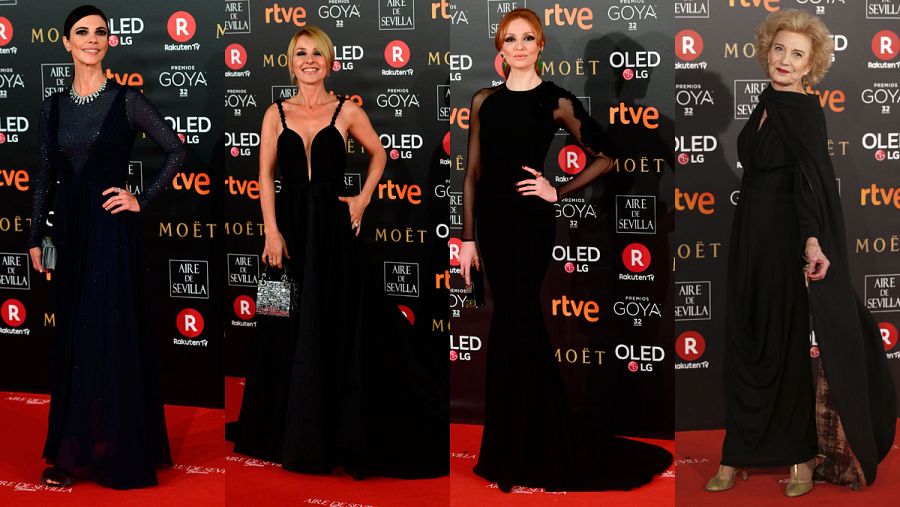 El negro ha sido el color predominante en los Goya 2018