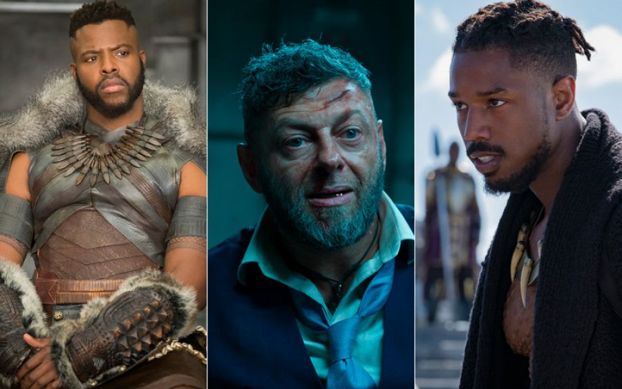 Winston Duke, Andy Serkis y Michael B. Duke