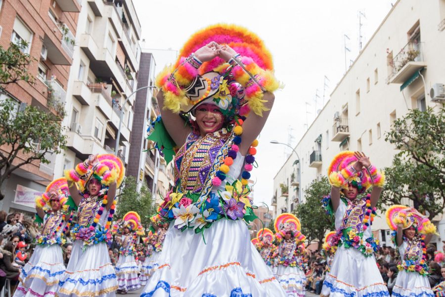 Una de las comparsas del Carnaval de Badajoz