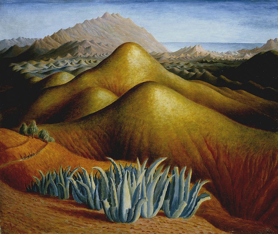 'Paisaje español con montañas' c.1924. Dora Carrington 1893-1932. Tate.