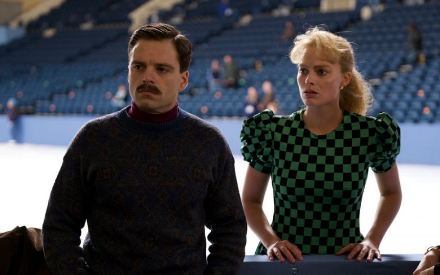 Margot Robbie y Sebastian Stan (Tonya y su marido)