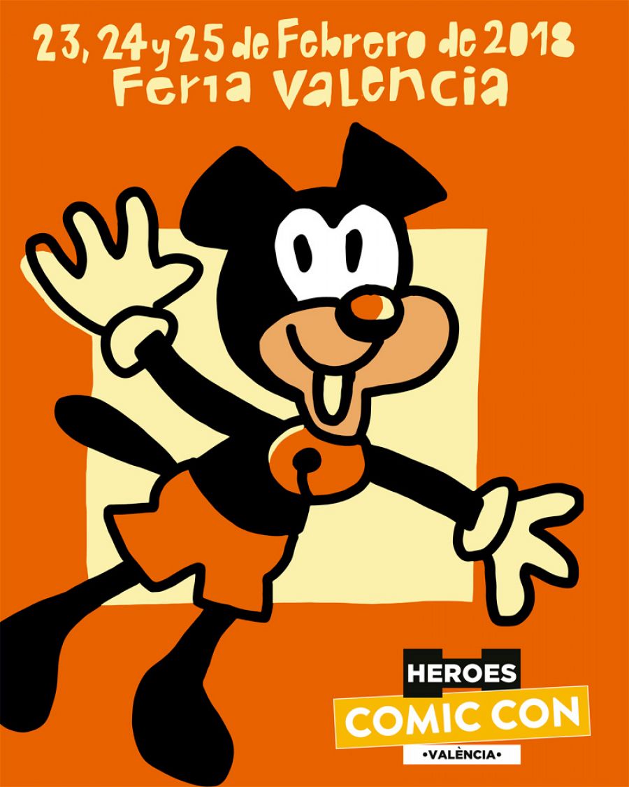 Cartel de la de la Iª Heroes Comic Com València, de Mariscal