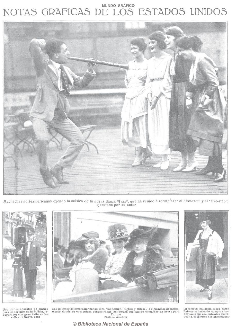 Jazz en Mundo Gráfico 1918