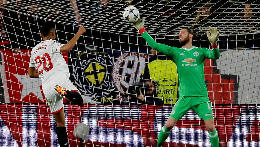 De Gea evita la merecida victoria del Sevilla ante el United