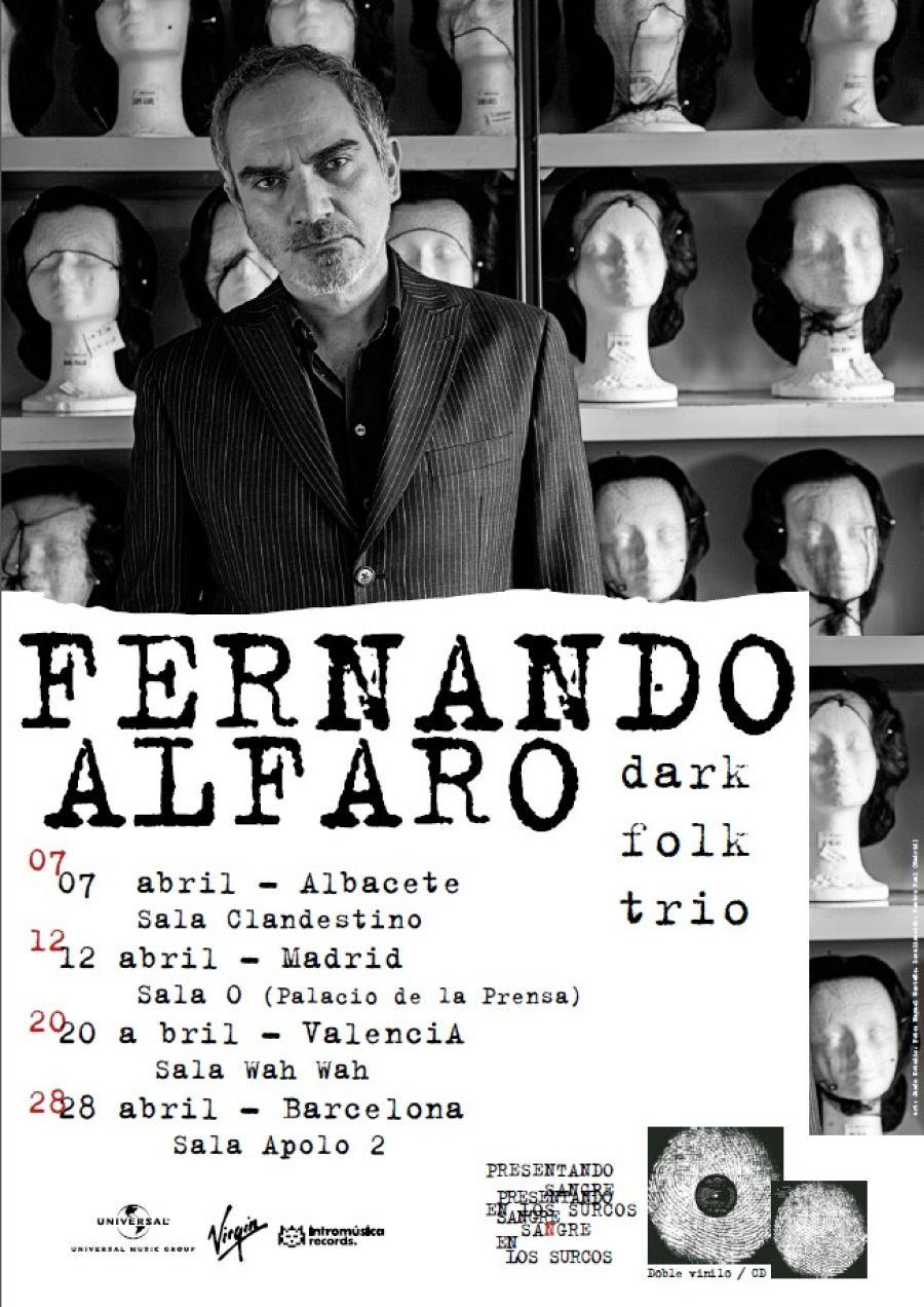 Cartel de la gira de Fernando Alfaro