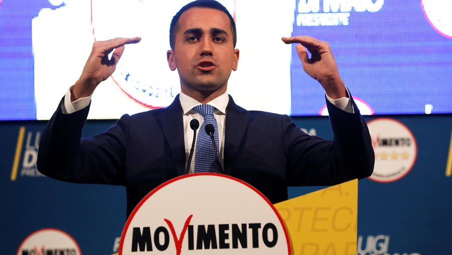 El líder del Movimiento 5 Estrellas, Luigi Di Maio