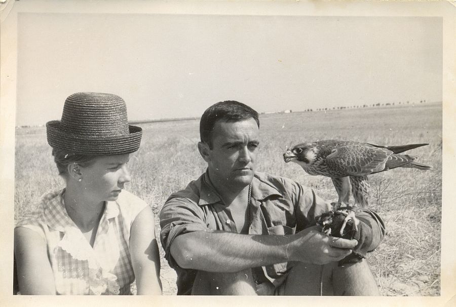 Félix con su esposa Marcelle, en una fotografia de los años 60 ( Familia Rodríguez de la Fuente)