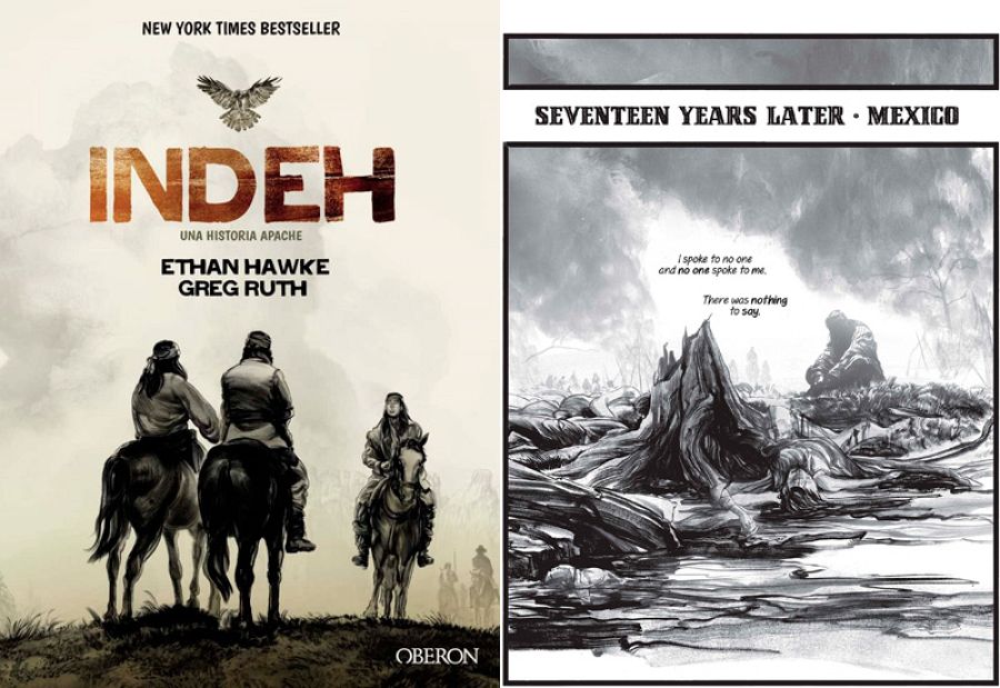 Portada y página de 'Indeh'