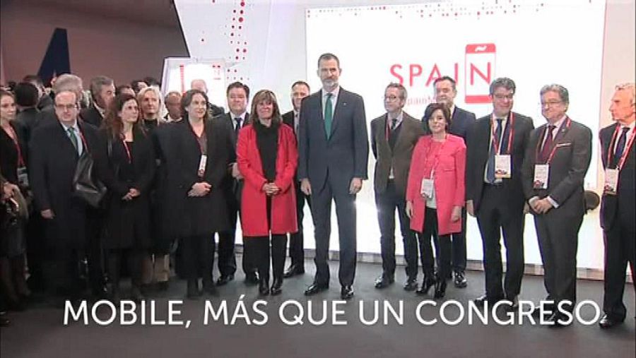 El Rey en la inauguración del Mobile World Congress