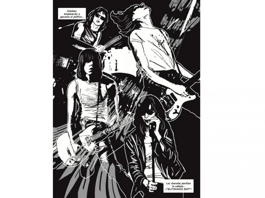 Página de 'Ramones. La novela gráfica'