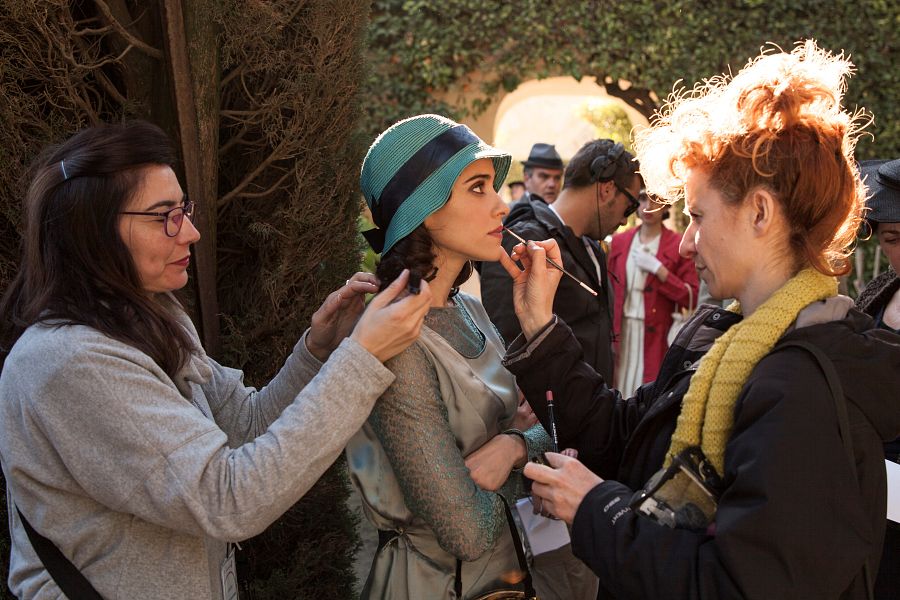 Macarena García en el rodaje de 'La otra mirada'
