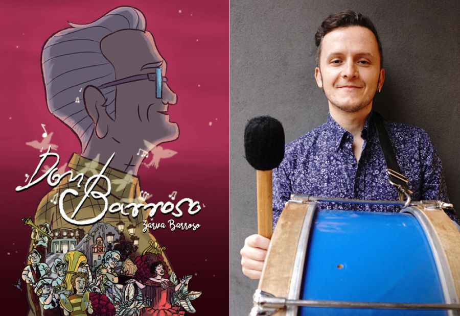 Portada de 'Don Barroso' y su autor, Zarva Barroso