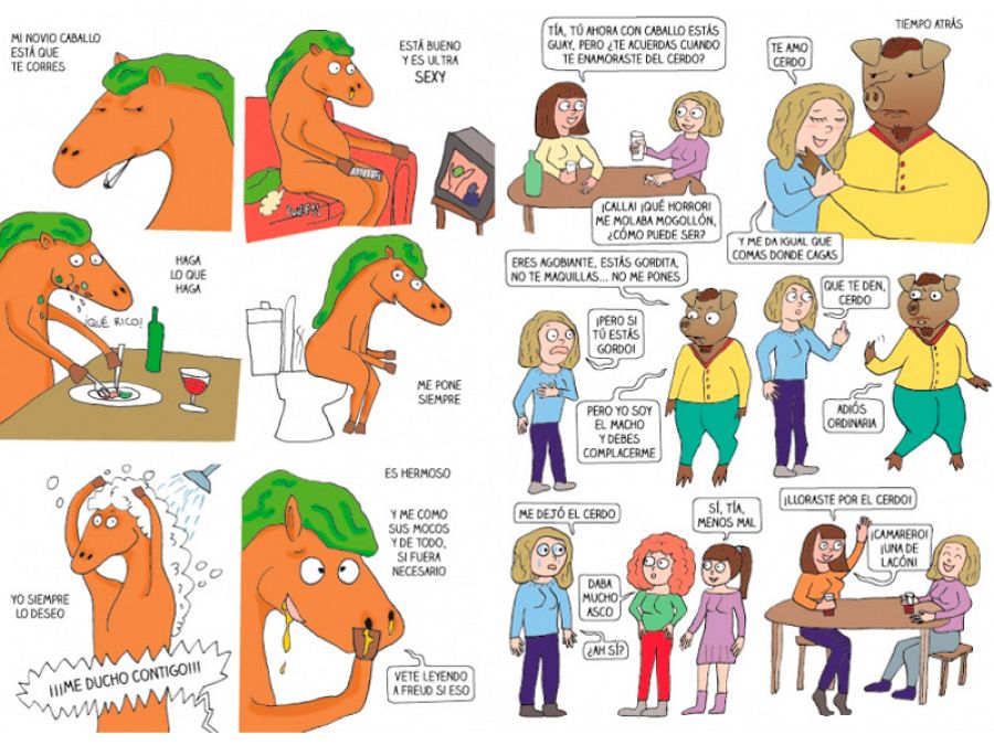 Páginas de 'Mi novio Caballo'
