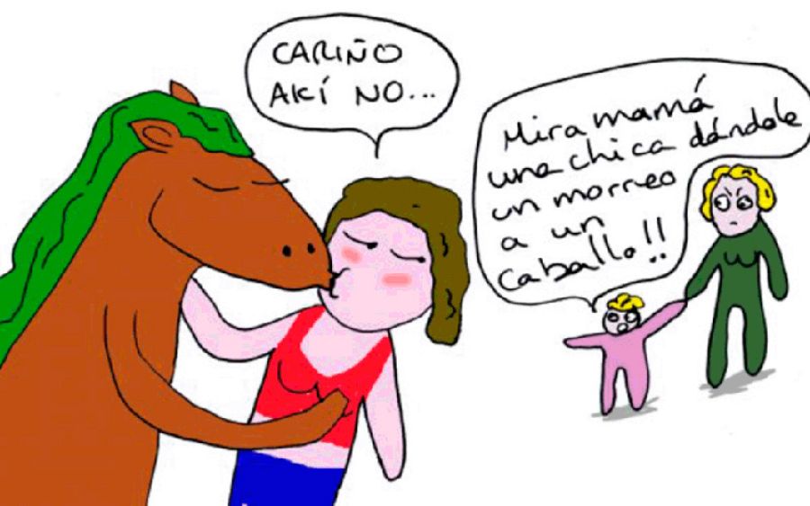 Viñeta de 'Mi novio Caballo'
