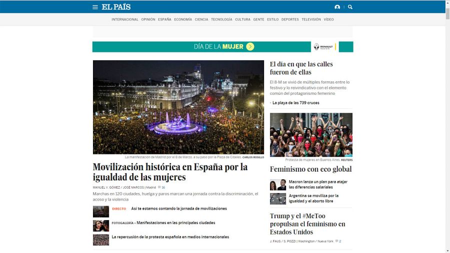 Portada El País