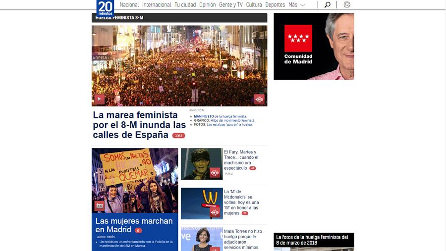 Portada 20 Minutos