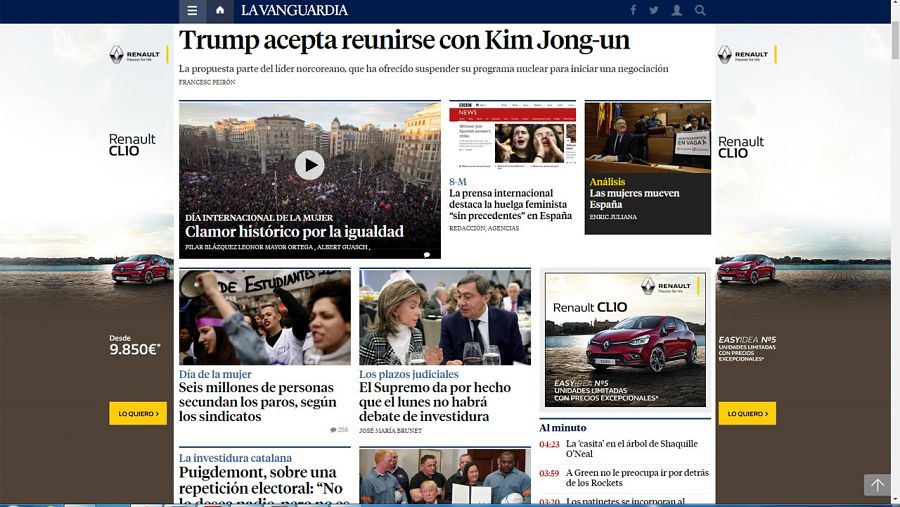 Portada La Vanguardia