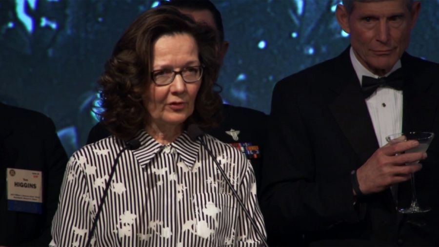 Gina Haspel en una captura de vídeo en una entrega de premios en 2017