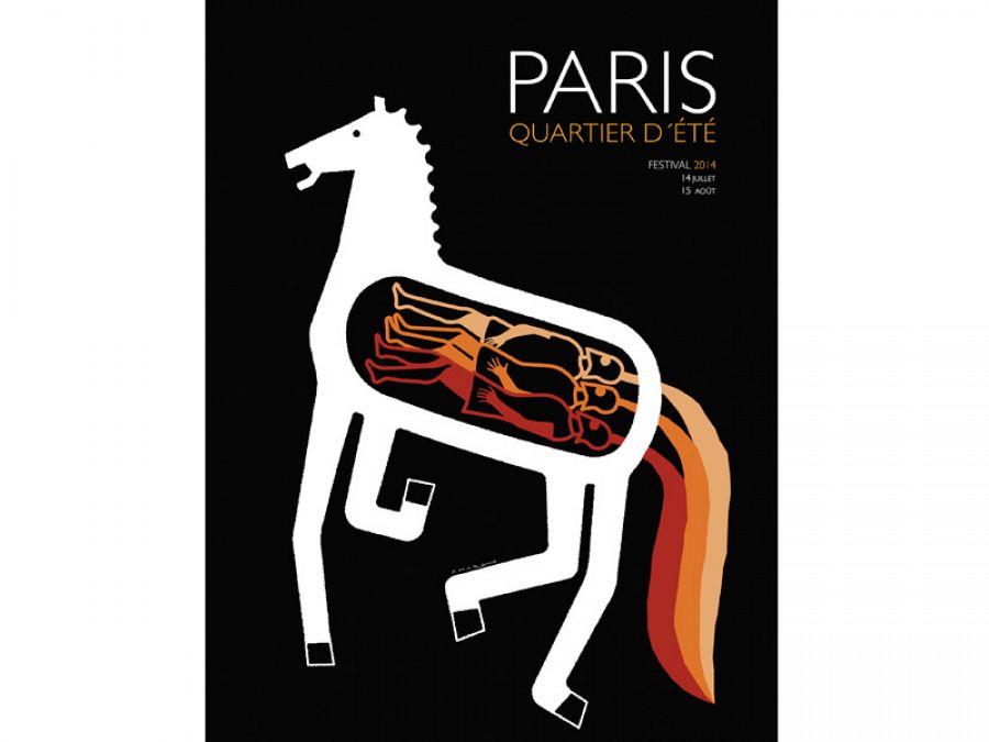 Pablo Amargo. Cartel para el festival París, Quartier d'Été