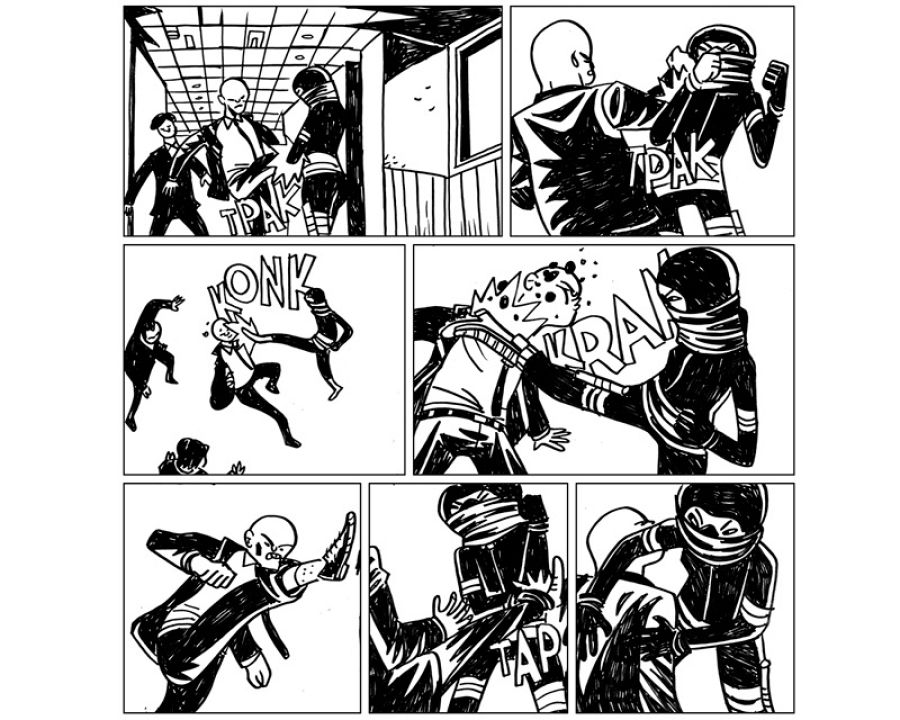 Viñetas de 'Tigre callejero'