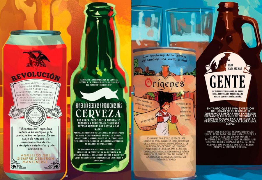 Páginas de 'La historia en cómic de la cerveza'