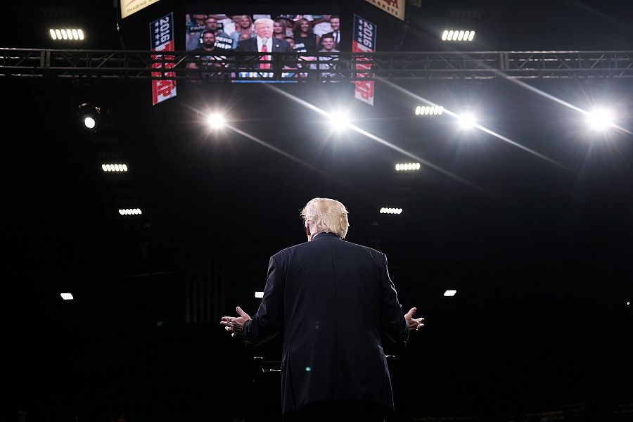 Donald Trump hace campaña en California, durante las elecciones primarias