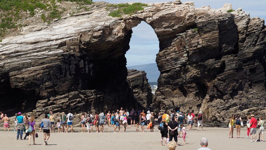 Imagen de archivo de la playa de las Catedrales en Lugo
