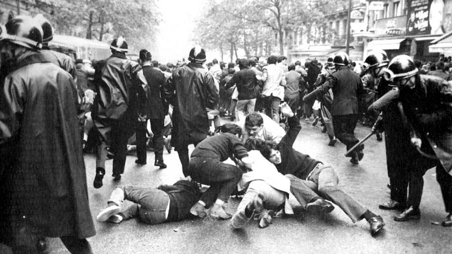 Calles de París en mayo de 1968